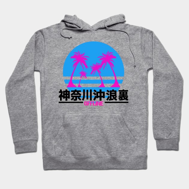 Vaporwave Aesthetic Style 80s 90s Synthwave Retro Hoodie by Kuehni